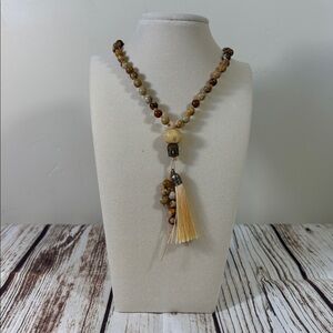 Picture Jasper Handmade Gemstone Beaded Mala